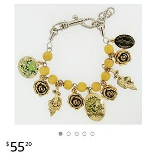 Green Ed Hardy Love Kills Slowly charm bracelet